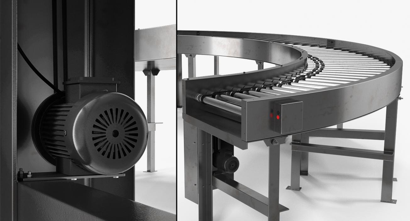 Roller Conveyors Collection 3D