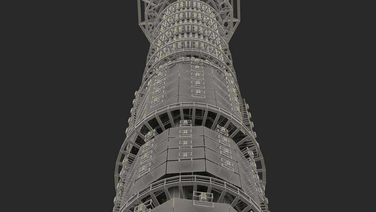 Tokyo Skytree Broadcasting Tower 3D