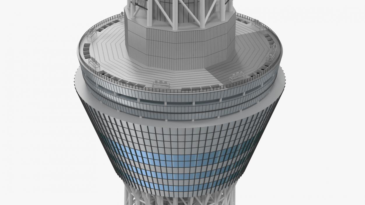 Tokyo Skytree Broadcasting Tower 3D