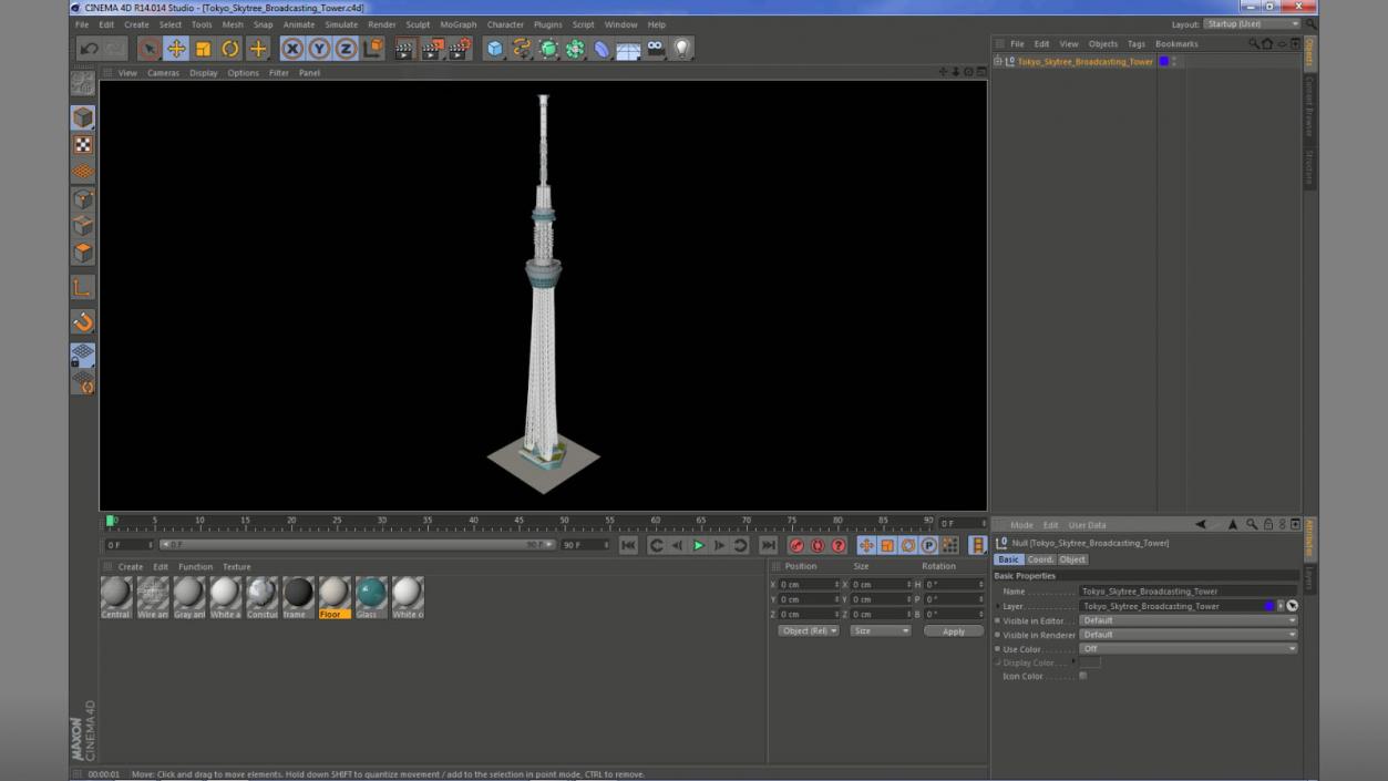 Tokyo Skytree Broadcasting Tower 3D