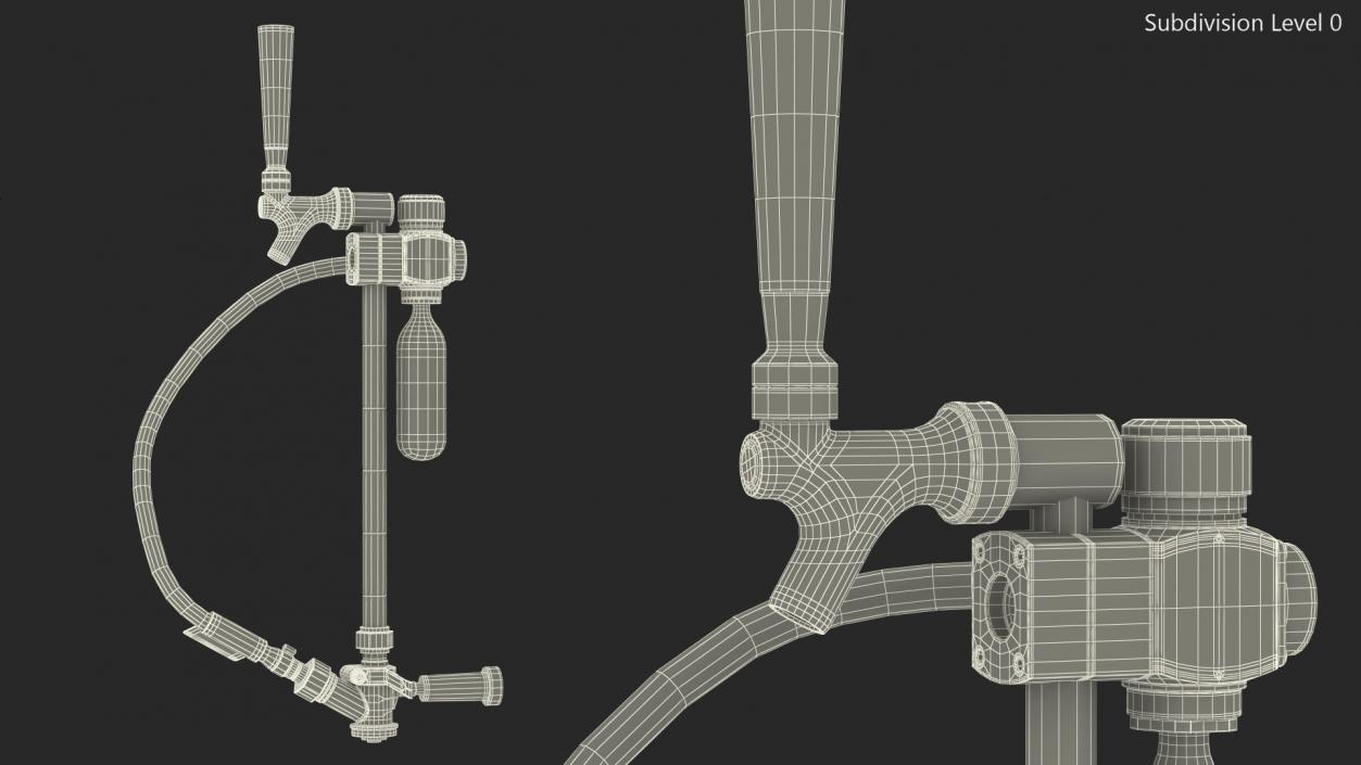 3D Portable Co2 Draft Beer Keg Tap