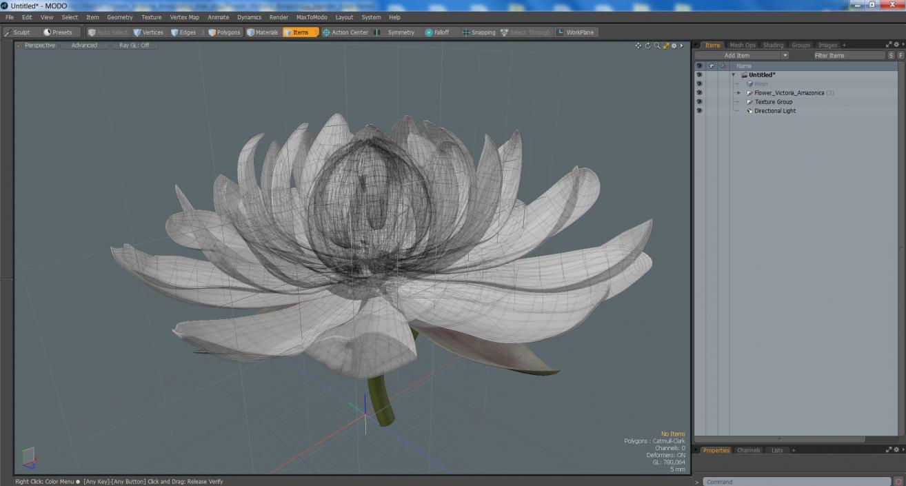 3D model Flower Victoria Amazonica