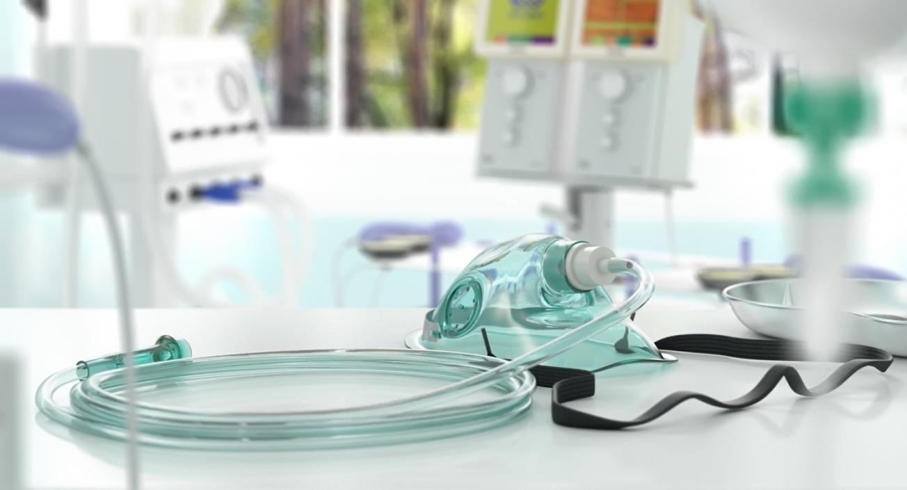 3D Pediatric Oxygen Mask with Tube