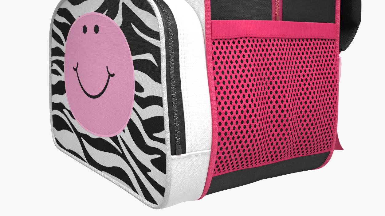 Cartoon Zebra Kids Backpack 3D