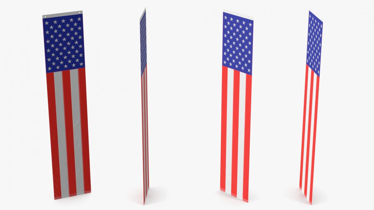 Pull Down US Flag 3D