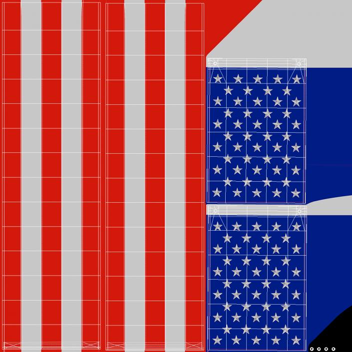 Pull Down US Flag 3D