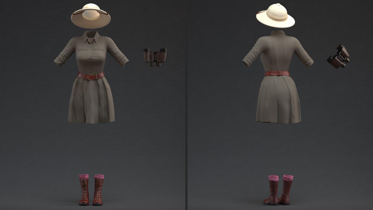 3D Womens Costumes Collection 2 model