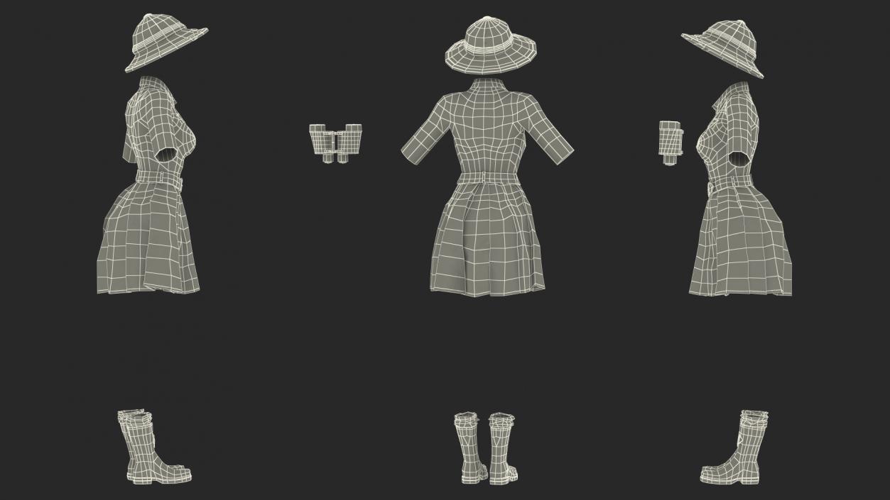 3D Womens Costumes Collection 2 model