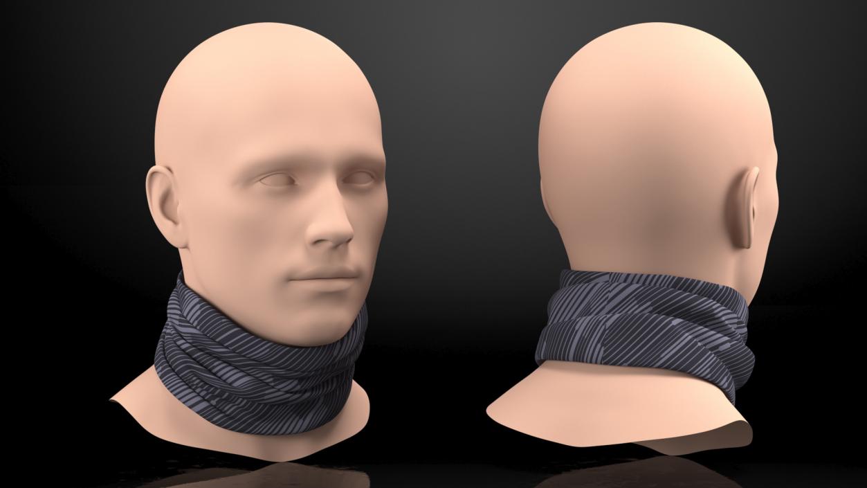 3D Summer Neck Gaiter model