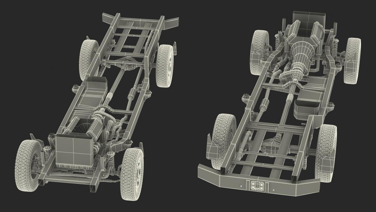 3D Offroad Vehicle Chassis model