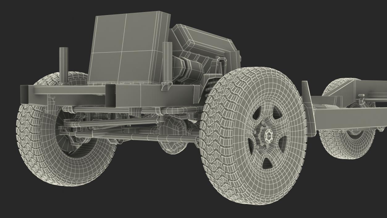 3D Offroad Vehicle Chassis model