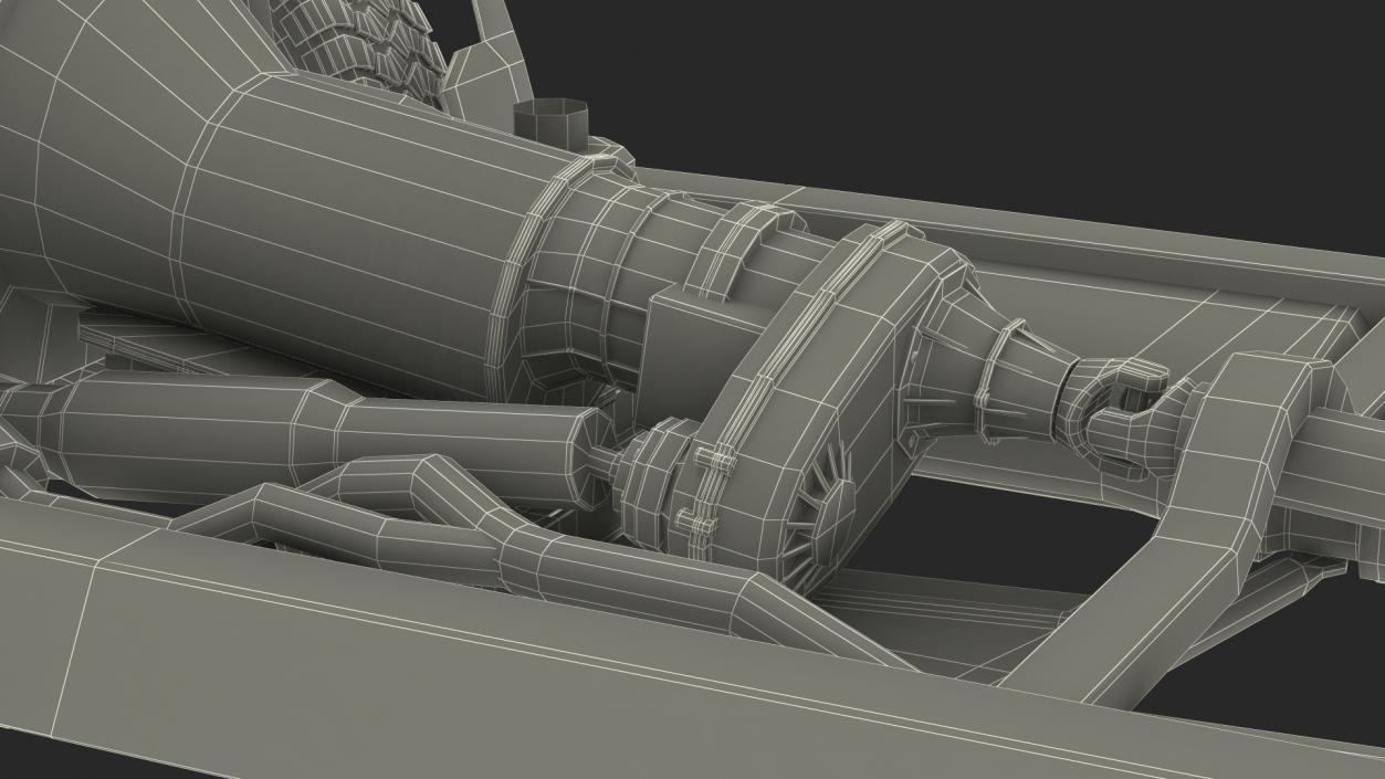 3D Offroad Vehicle Chassis model