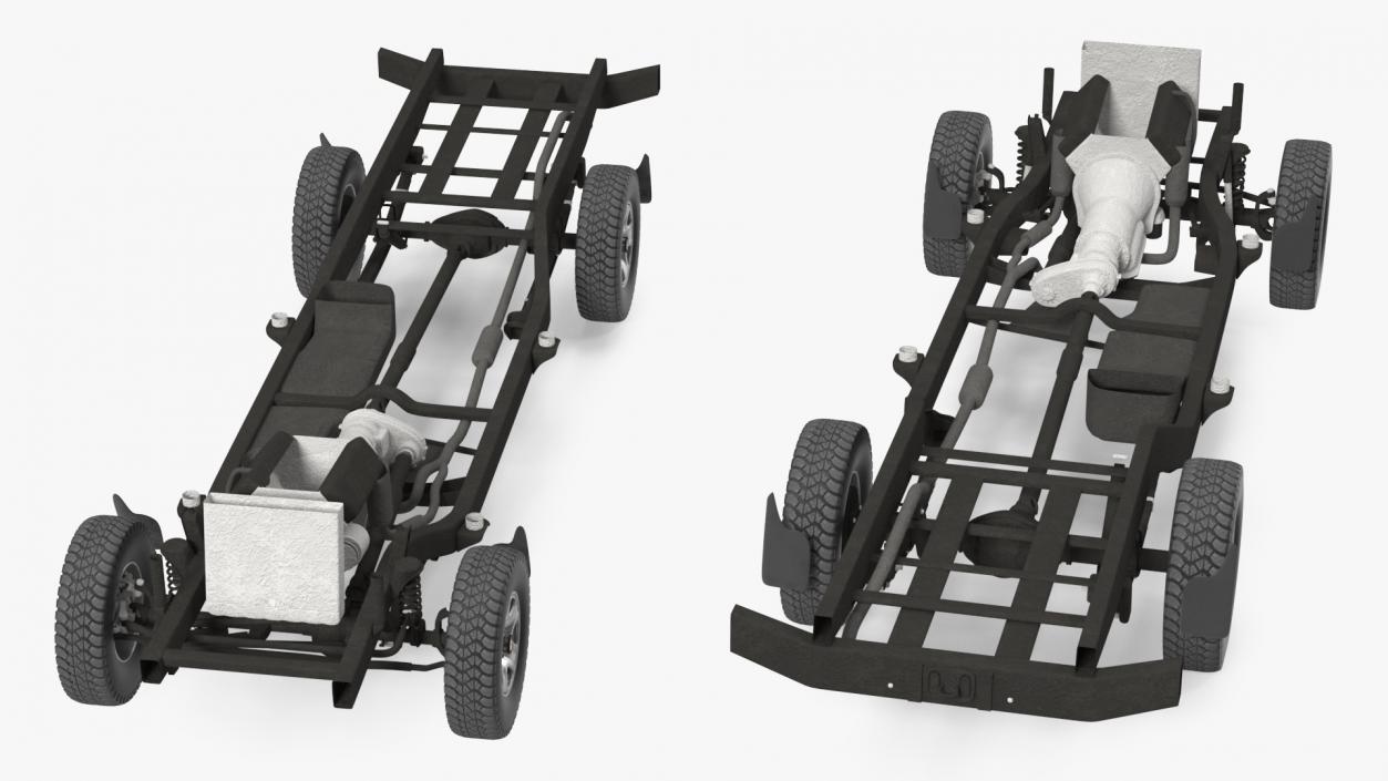 3D Offroad Vehicle Chassis model