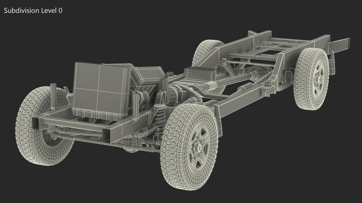 3D Offroad Vehicle Chassis model