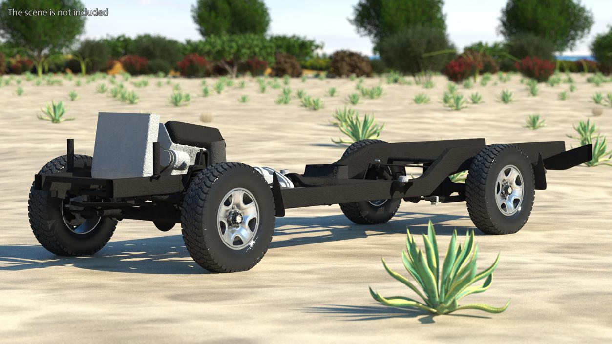 3D Offroad Vehicle Chassis model