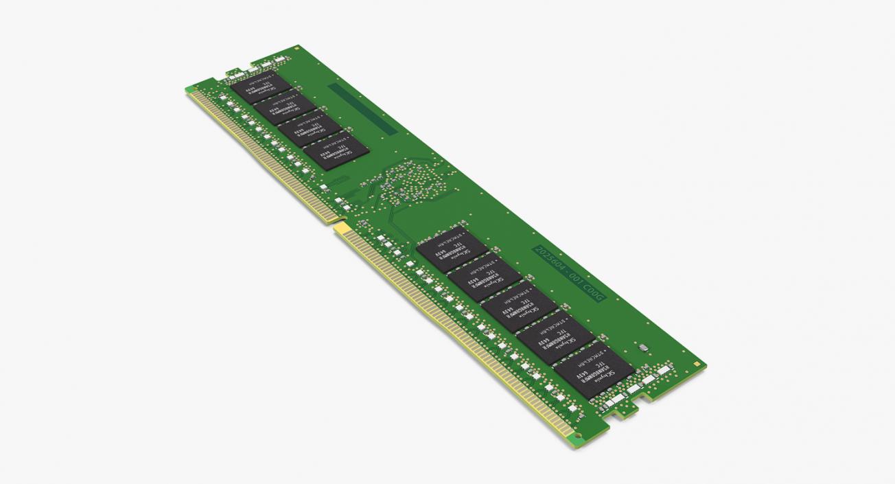 DDR4 SDRAM Memory Module 3D model