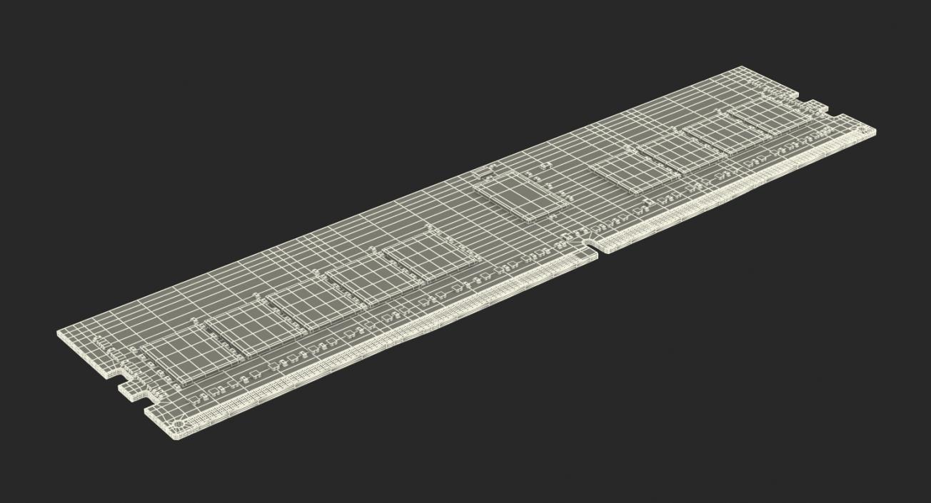 DDR4 SDRAM Memory Module 3D model