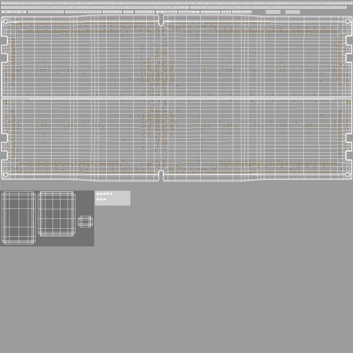 DDR4 SDRAM Memory Module 3D model