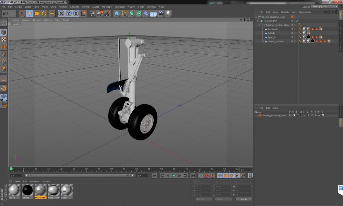 Boeing Landing Gear 3D model