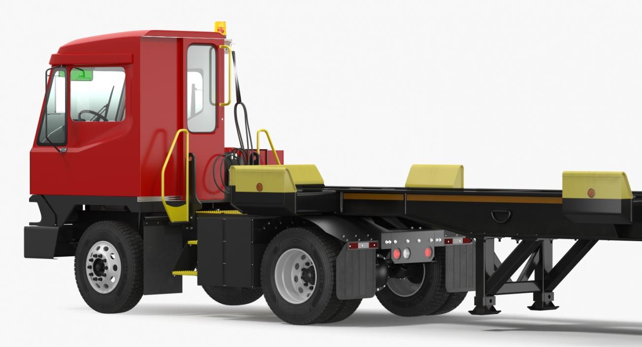 Terminal Tractor with Semi Trailer 3D model