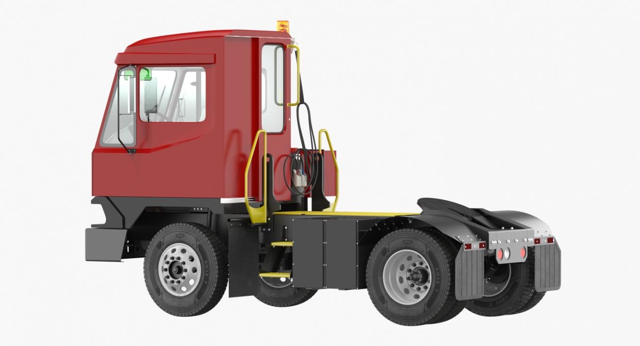 Terminal Tractor with Semi Trailer 3D model