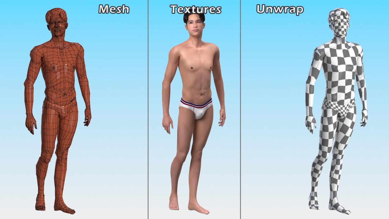 3D Chinese Man Underwear