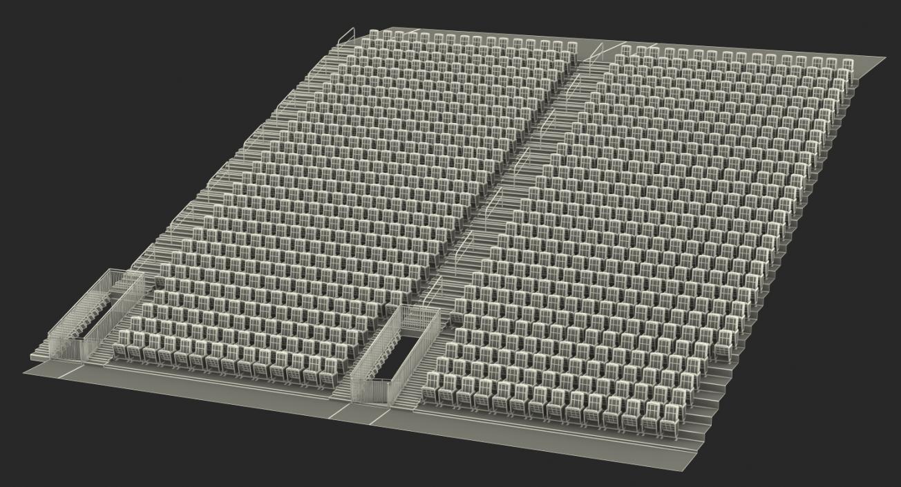 3D Tribunes or Bleachers