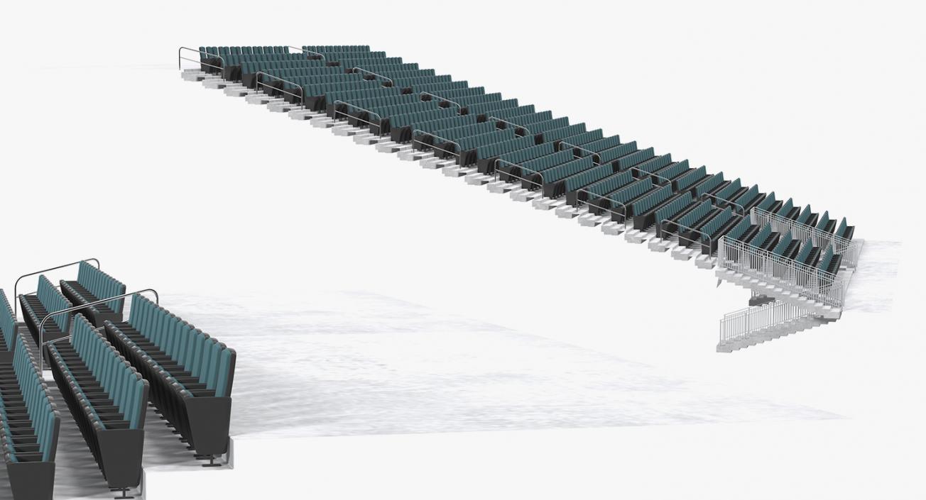 3D Tribunes or Bleachers