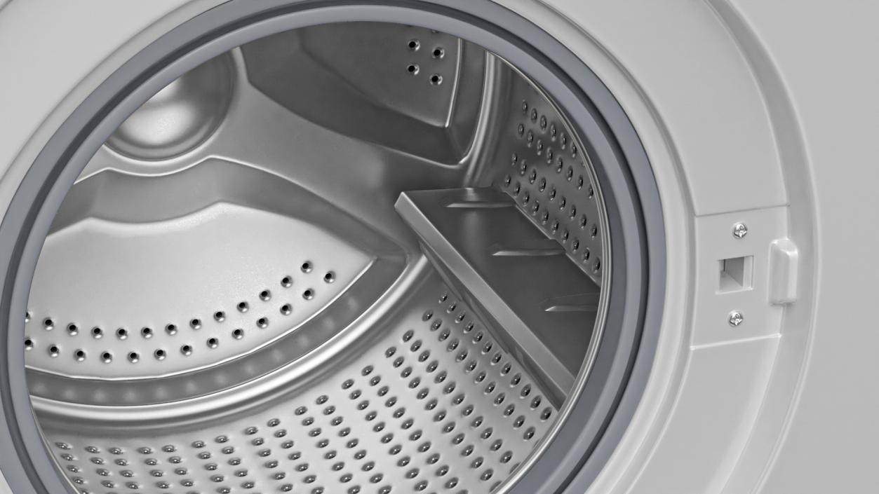 3D model Washing Machine with Foot Pads