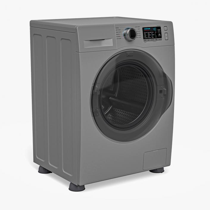 3D model Washing Machine with Foot Pads