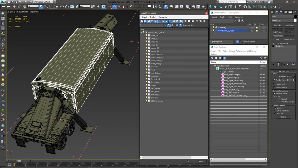 THAAD TPY 2 Radar 3D