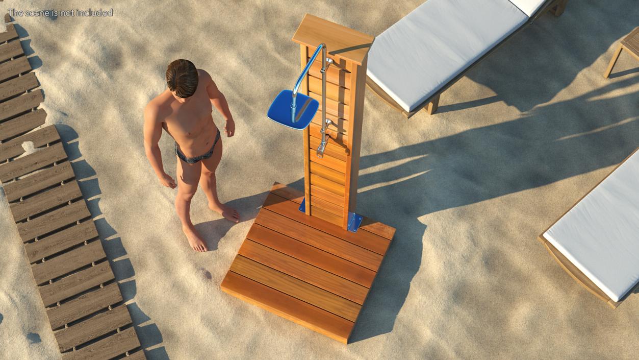 Sunlight Outdoor Shower Wet 3D