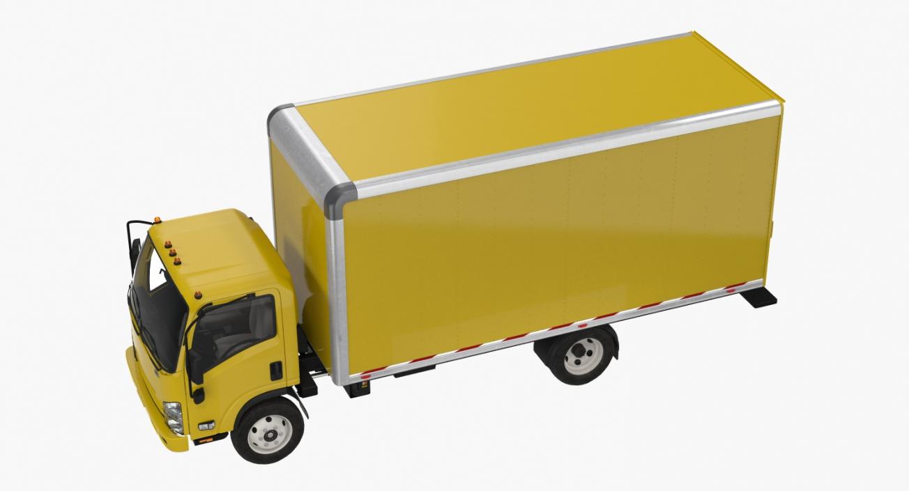 3D Box Truck Generic Simple Interior model