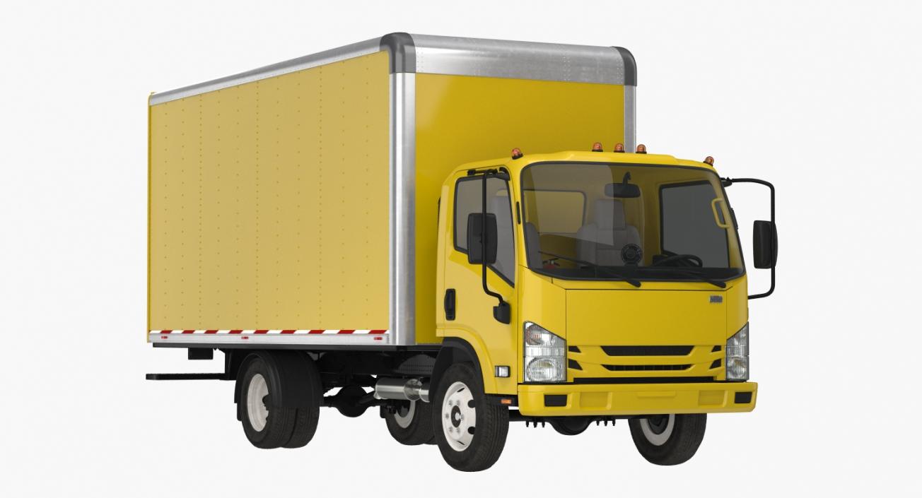 3D Box Truck Generic Simple Interior model