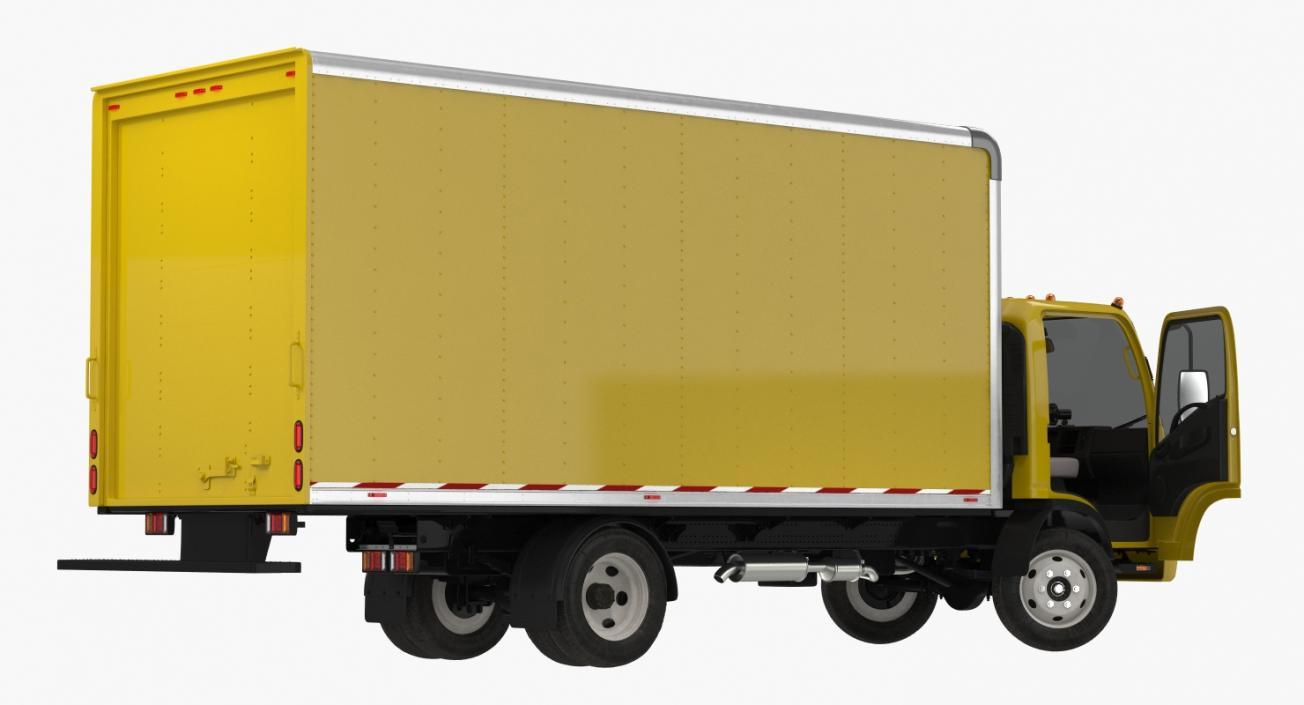 3D Box Truck Generic Simple Interior model