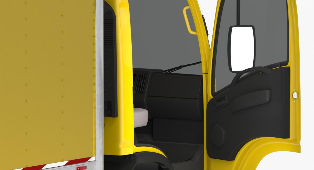 3D Box Truck Generic Simple Interior model