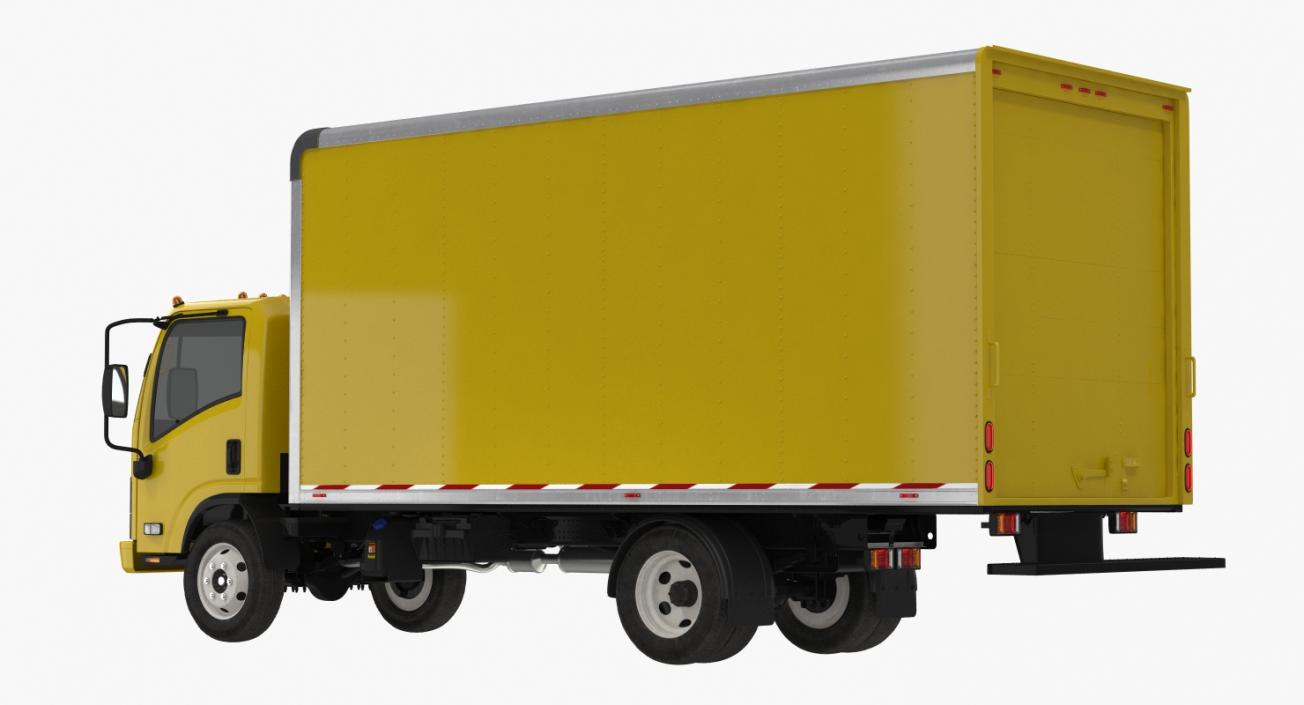 3D Box Truck Generic Simple Interior model