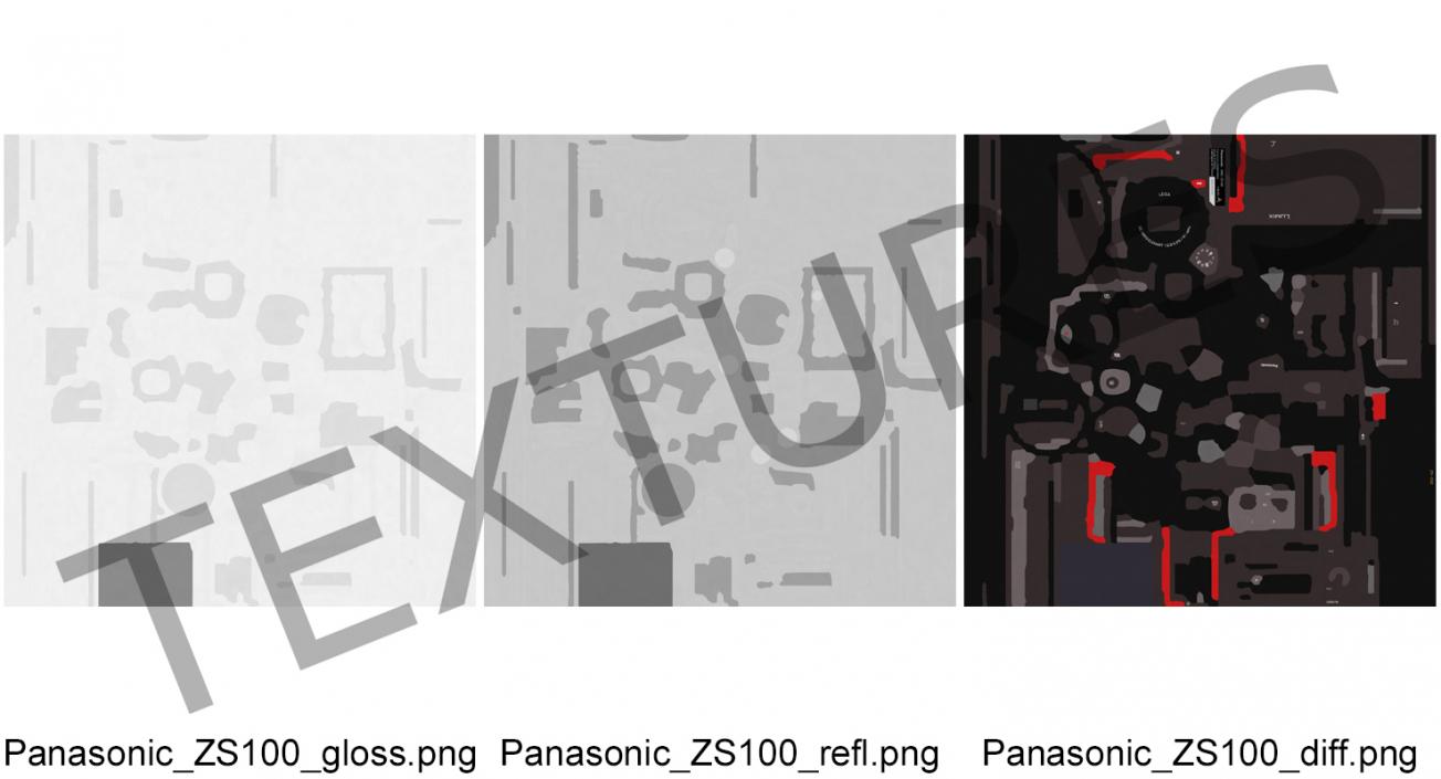 3D model Digital Camera Panasonic ZS100