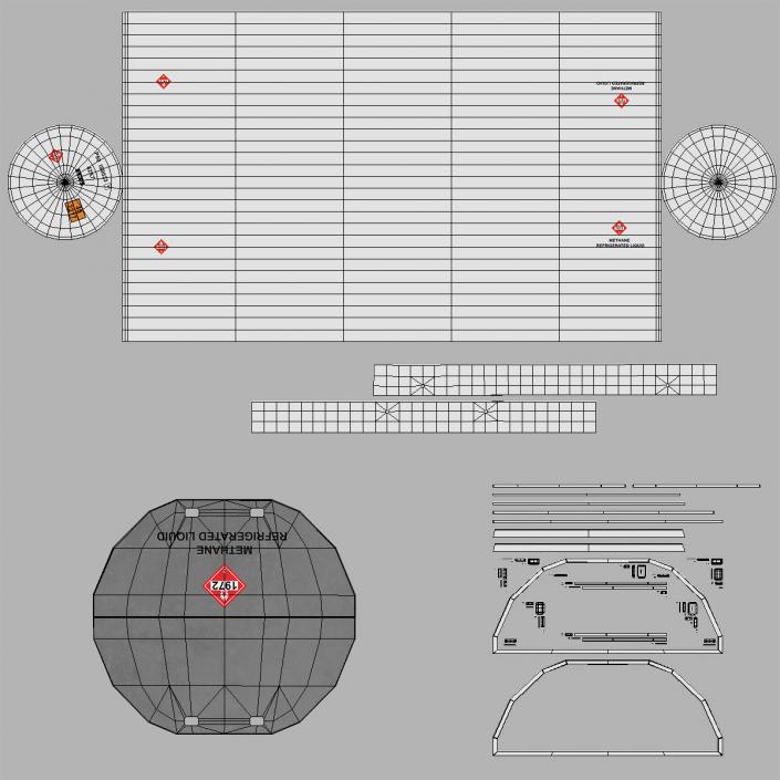 3D Liquefied Gas Tank model