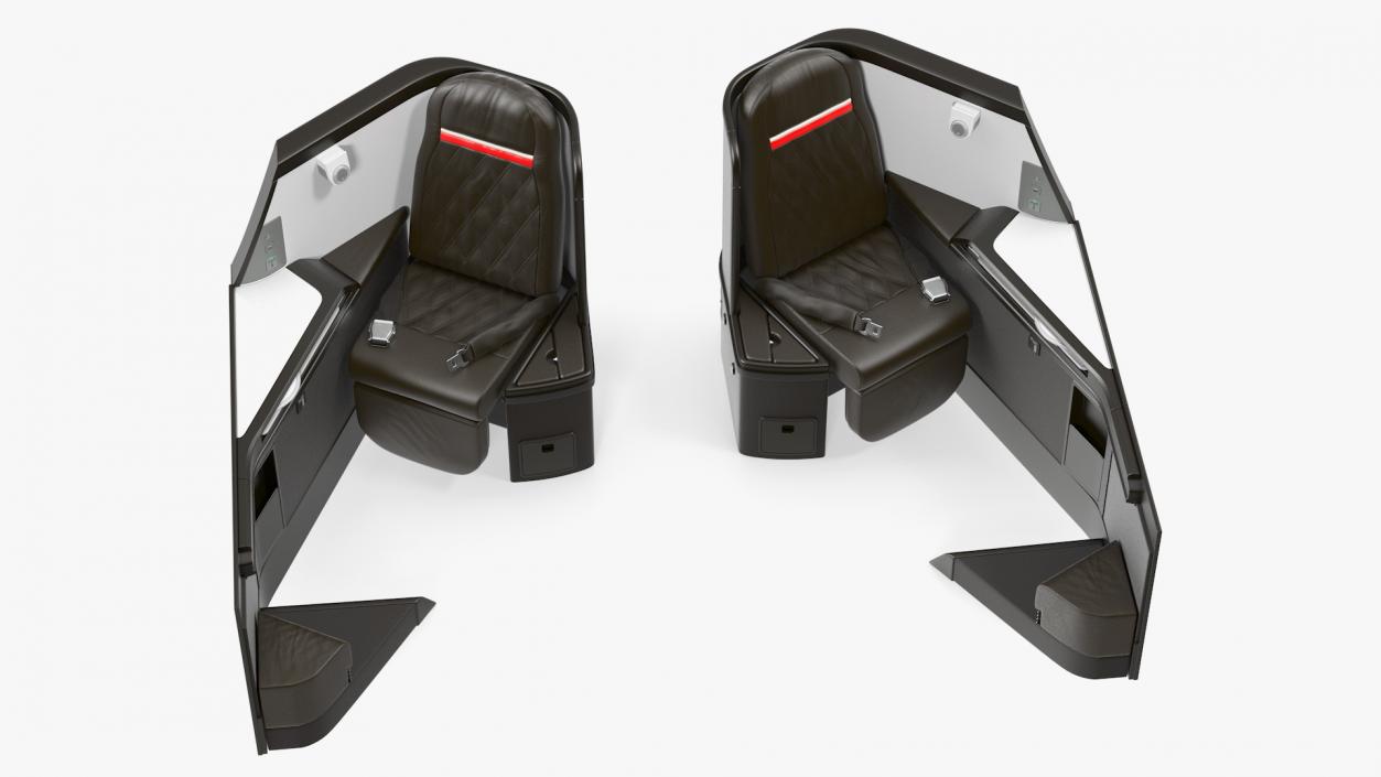 Airplane Business Class Seats Side 3D model