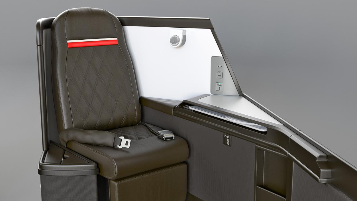 Airplane Business Class Seats Side 3D model