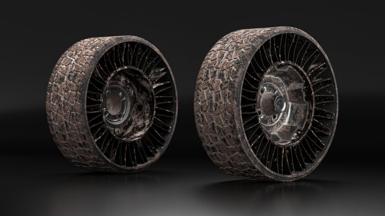 3D Dirty Airless Tire for Golf Cart MICHELIN