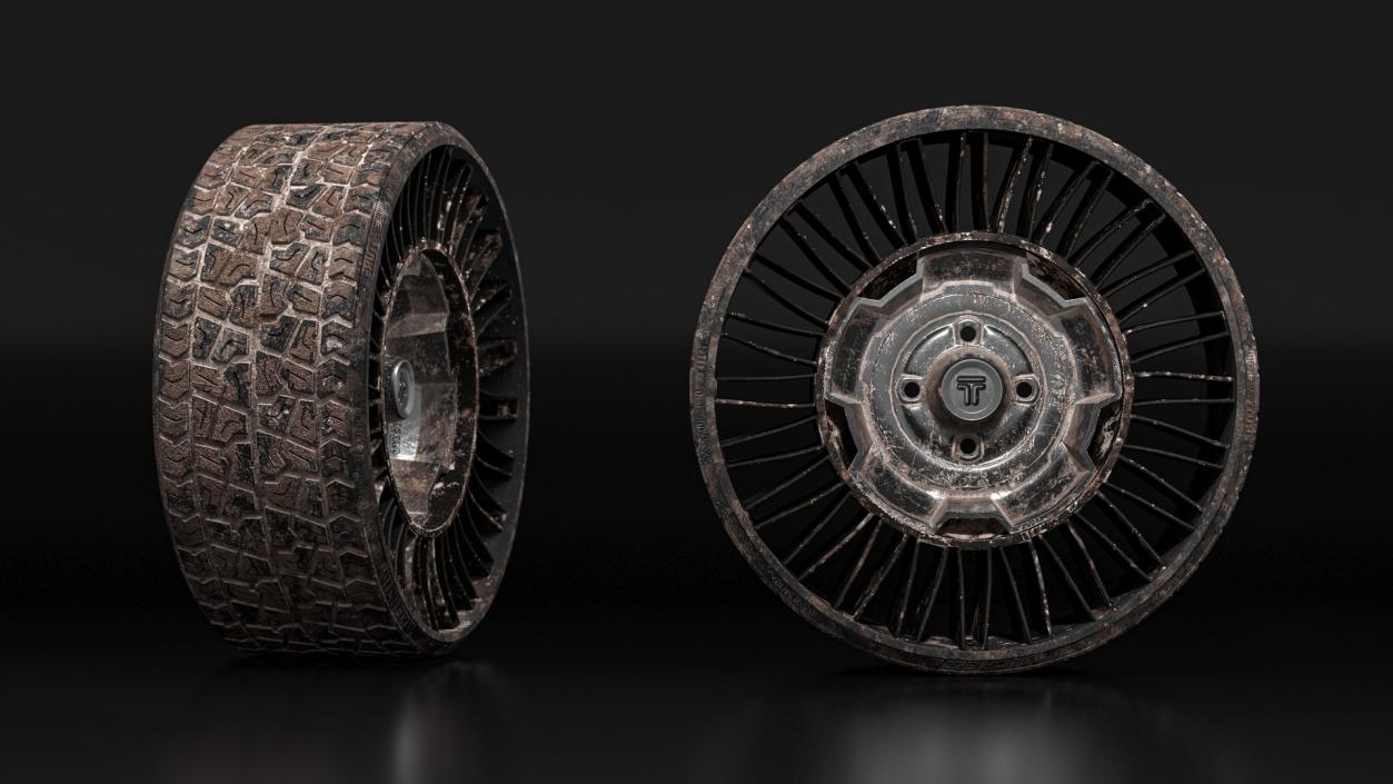 3D Dirty Airless Tire for Golf Cart MICHELIN