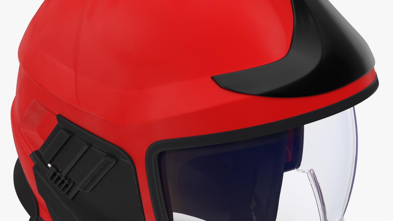 3D model Fire Helmet Red