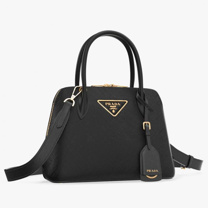 3D Woman Bag Prada Promenade Black