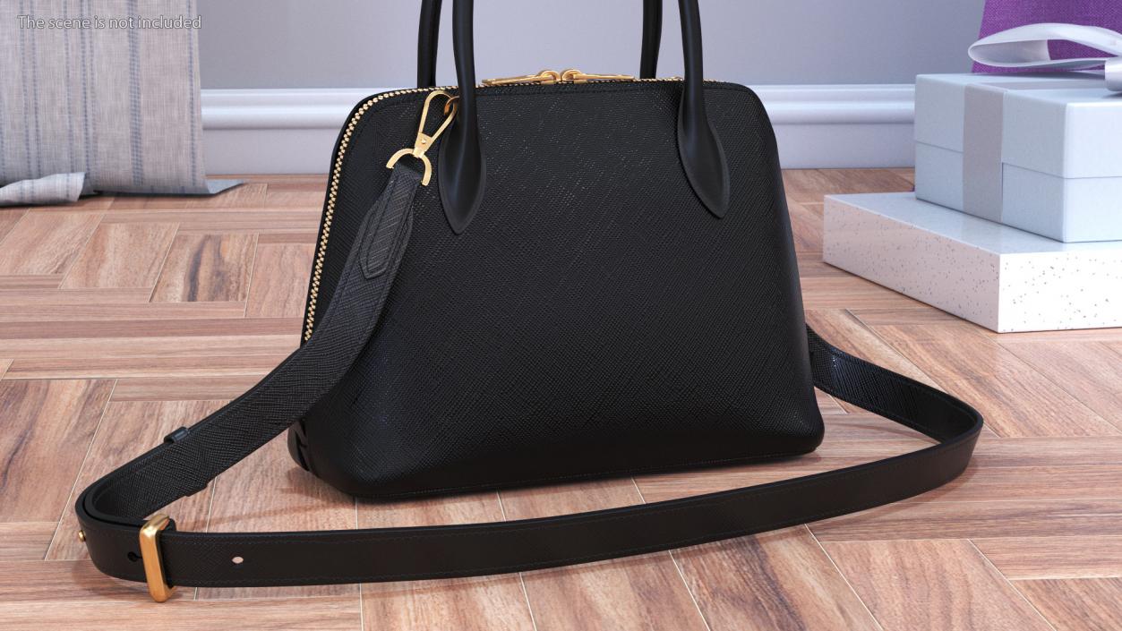 3D Woman Bag Prada Promenade Black