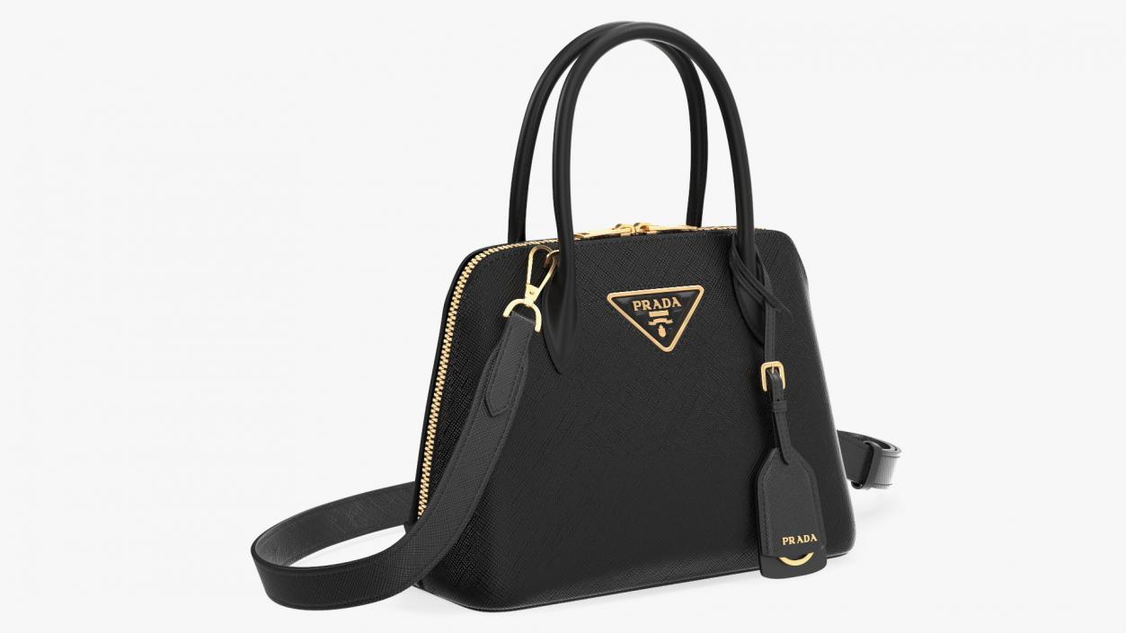 3D Woman Bag Prada Promenade Black