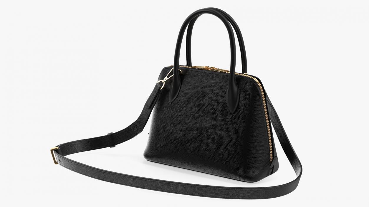 3D Woman Bag Prada Promenade Black