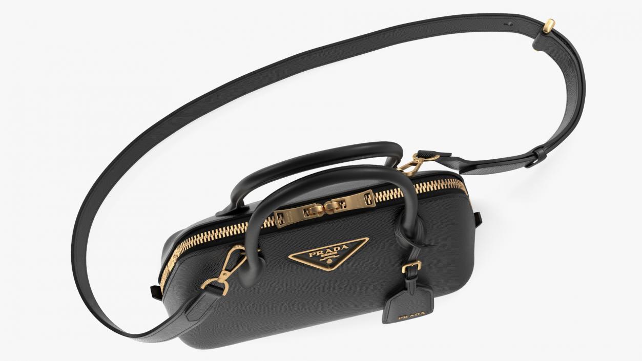 3D Woman Bag Prada Promenade Black