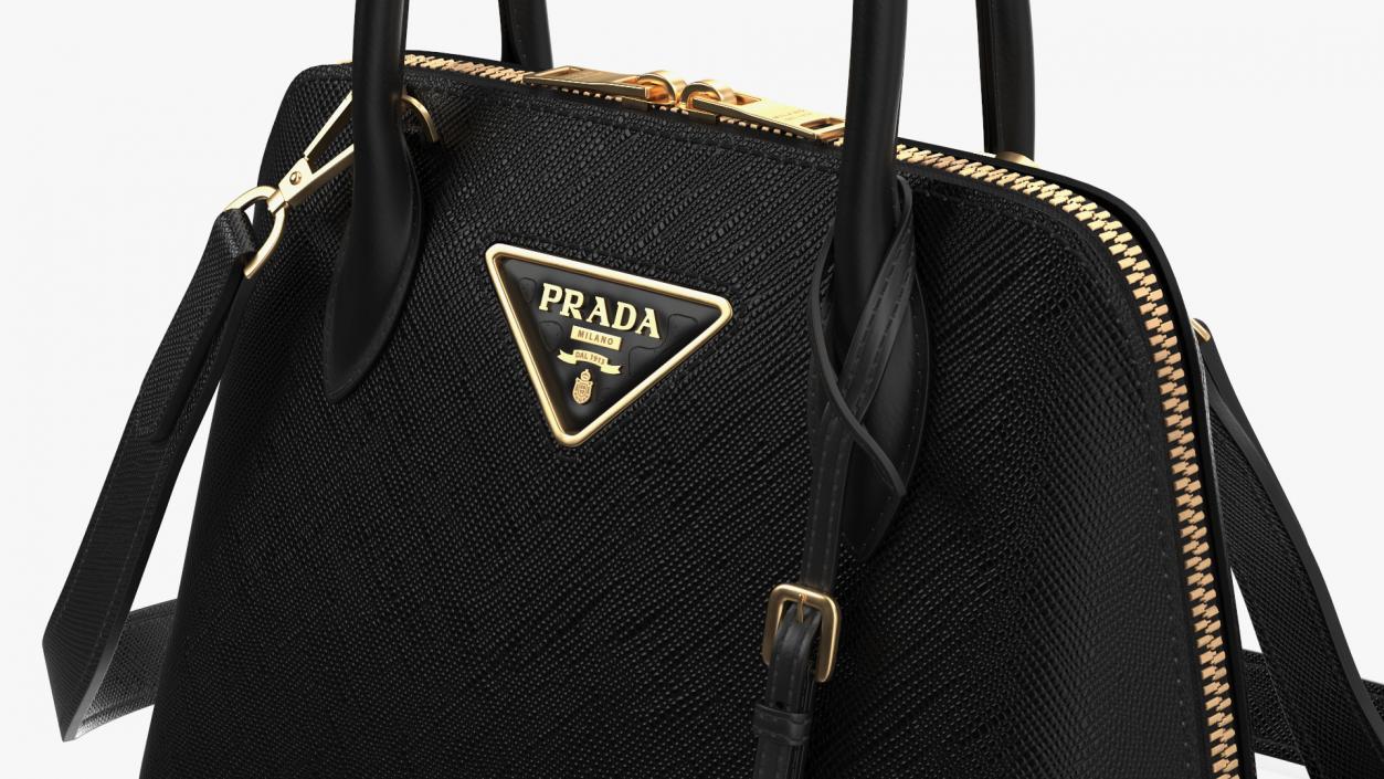 3D Woman Bag Prada Promenade Black